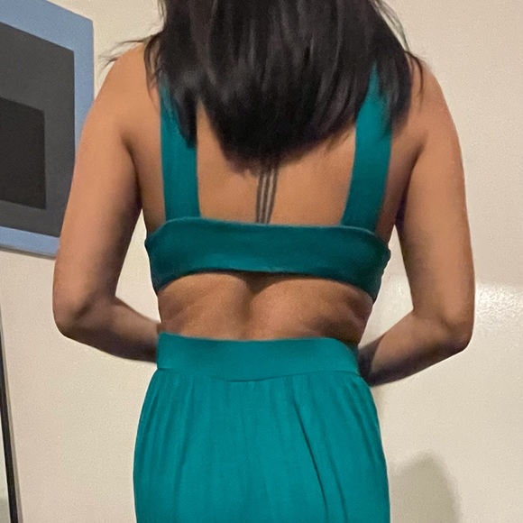 Teal long dress - Picture 2 of 2